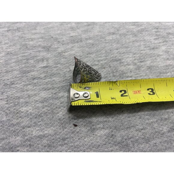 Sterling Silver Intricate Hearts & Vines Ring 925 sterling silver - Picture 2 of 6